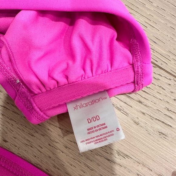 Xhiliration Swimwear Hot Pink Bikini - Picture 3 of 3